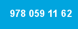 978 059 11 62 978 059 11 62